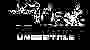 An image of the Undertale game logo with characters standing above it.